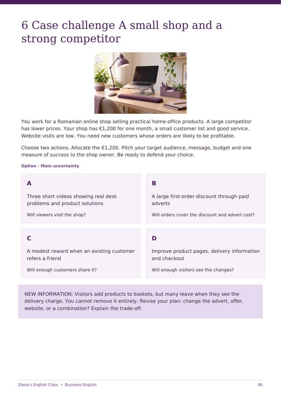 How businesses attract customers — pagina 6