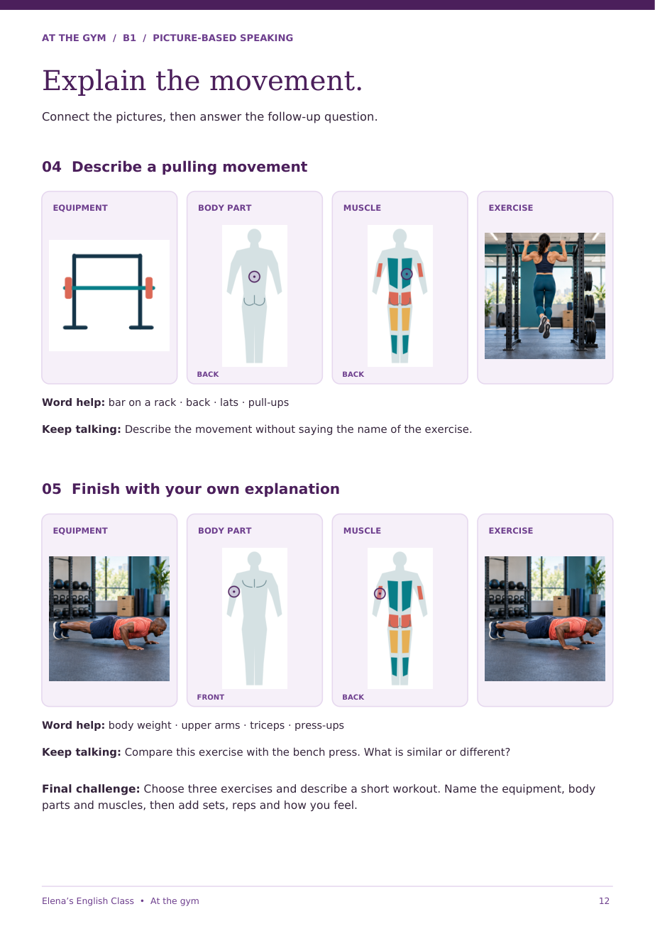 At the gym — pagina 12