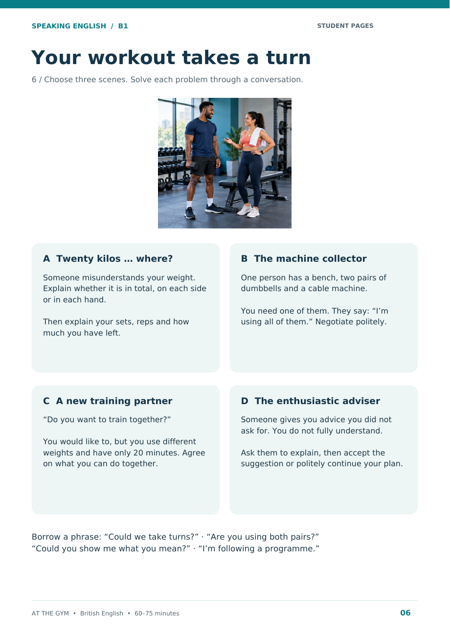 At the gym — pagina 6