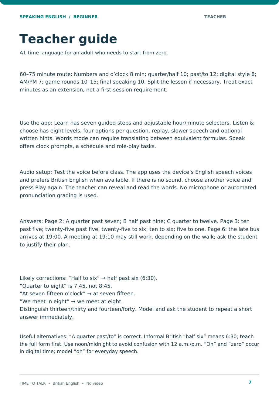 What time is it? — pagina 7